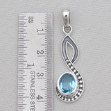 925 Sterling Silver Red Garnet Pendants
