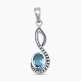925 Sterling Silver Red Garnet Pendants