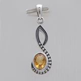 925 Sterling Silver Red Garnet Pendants