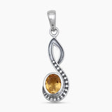 925 Sterling Silver Red Garnet Pendants