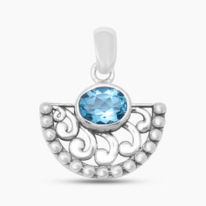 925 Sterling Silver Garnet Pendants