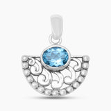 925 Sterling Silver Garnet Pendants