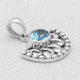 925 Sterling Silver Garnet Pendants