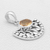 925 Sterling Silver Garnet Pendants