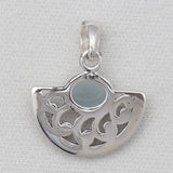 925 Sterling Silver Garnet Pendants