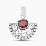 925 Sterling Silver Garnet Pendants