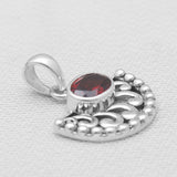 925 Sterling Silver Garnet Pendants