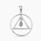 925 Sterling Silver Garnet Pendants