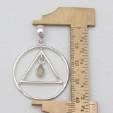 925 Sterling Silver Garnet Pendants