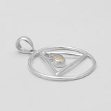 925 Sterling Silver Garnet Pendants