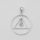 925 Sterling Silver Garnet Pendants