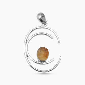 Citrine Silver Pendants