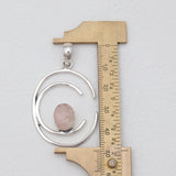 Rose Quartz Silver Pendants