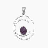 Amethyst Silver Pendants