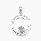 Herkimer Quartz Silver Pendants