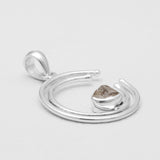 Herkimer Quartz Silver Pendants