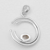 Herkimer Quartz Silver Pendants
