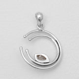 Herkimer Quartz Silver Pendants