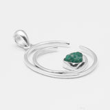 Emerald Silver Pendants