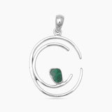 Emerald Silver Pendants