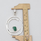 Emerald Silver Pendants