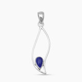 Blue Topaz Silver Pendants