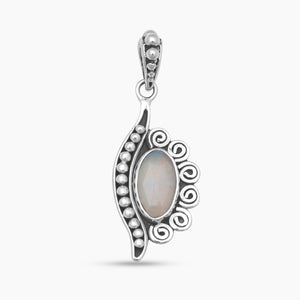 925 Silver Rainbow Moonstone Pendants
