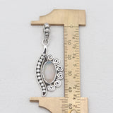 925 Silver Rainbow Moonstone Pendants