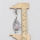925 Silver Rainbow Moonstone Pendants