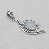 925 Silver Rainbow Moonstone Pendants