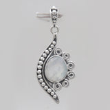 925 Silver Rainbow Moonstone Pendants