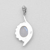 Rainbow Moonstone Silver Pendants