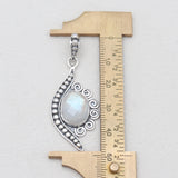 925 Silver Rainbow Moonstone Pendants