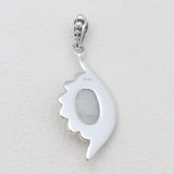 925 Silver Rainbow Moonstone Pendants