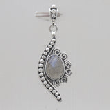 925 Silver Rainbow Moonstone Pendants