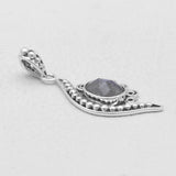 925 Silver Rainbow Moonstone Pendants