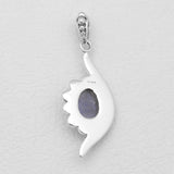 925 Silver Rainbow Moonstone Pendants