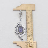 925 Silver Rainbow Moonstone Pendants