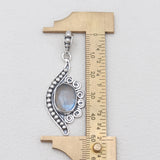 925 Silver Rainbow Moonstone Pendants