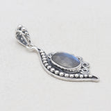 925 Silver Rainbow Moonstone Pendants