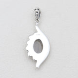 925 Silver Rainbow Moonstone Pendants