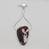 Peanut Wood Jasper Silver Pendants