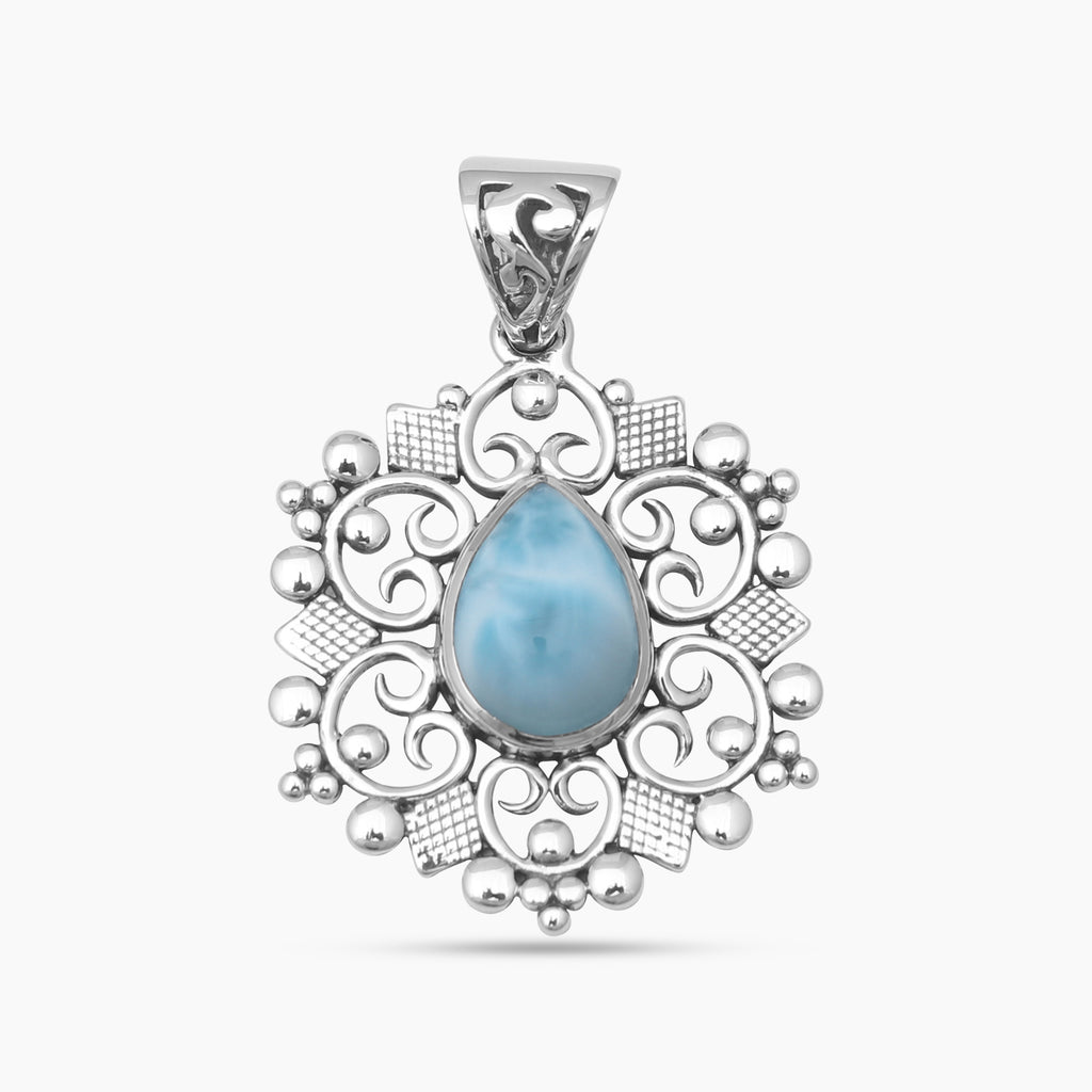 925 Sterling  Silver Larimar Pendants