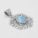 925 Sterling  Silver Larimar Pendants