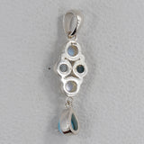 Rainbow Moonstone Silver Pendant