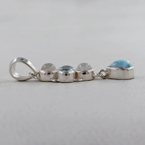 Rainbow Moonstone Silver Pendants