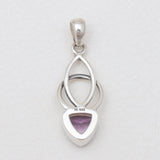 Amethyst Silver Pendants