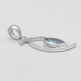 Rainbow Moonstone Silver Pendants