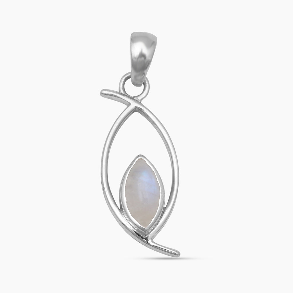 Rainbow Moonstone Silver Pendants