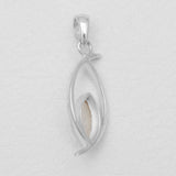 Rainbow Moonstone Silver Pendants